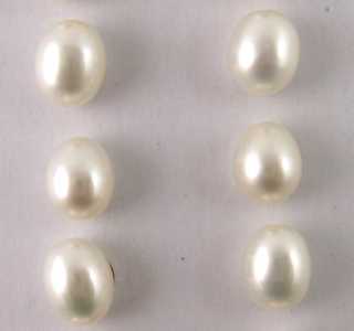 Perle coltivate goccia bianca media