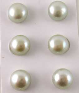 Perle coltivate fondo piatto verde chiarissimo