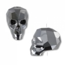 Swarovski Skull Bead Small Silver Night 2x